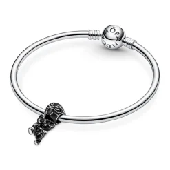 Pandora Charms<Charm pendant Marvel x The Avengers Black Panther - Argent 925/1000ᵉ