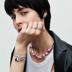 Pandora Charms<Charm Pendant Médaillon Amour Ouvrable et Gravable