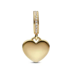 Pandora Charms<Charm Pendant Médaillon Cœur Gravable