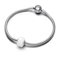 Pandora Charms<Charm Pendant Mini Murano Blanc