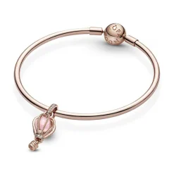 Pandora Charms<Charm Pendant Montgolfière Rose Places - Métal Doré à l'or Rose fin 585/1000