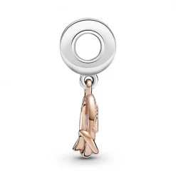 Pandora Charms<Charm Pendant Mum People - Argent et Métal Doré à l'or Rose fin 585/1000