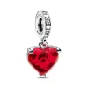 Pandora Charms<Charm Pendant Murano Rouge Baiser de Mickey et Minnie - Disney X