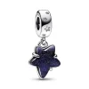 Pandora Charms<Charm Pendant Murano Étoile Céleste et Galaxie Moments