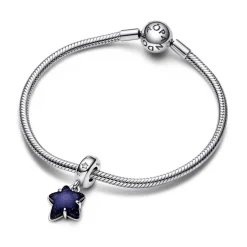 Pandora Charms<Charm Pendant Murano Étoile Céleste et Galaxie Moments