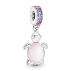 Pandora Charms<Charm Pendant Murano Tortue de Mer Rose -