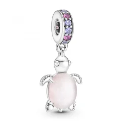 Pandora Charms<Charm Pendant Murano Tortue de Mer Rose -