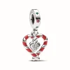 Pandora Charms<Charm Pendant Noël Double Cœur en Sucre d’Orge - Moments