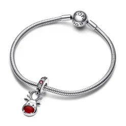 Pandora Charms<Charm Pendant Moments - Murano Renne au Nez