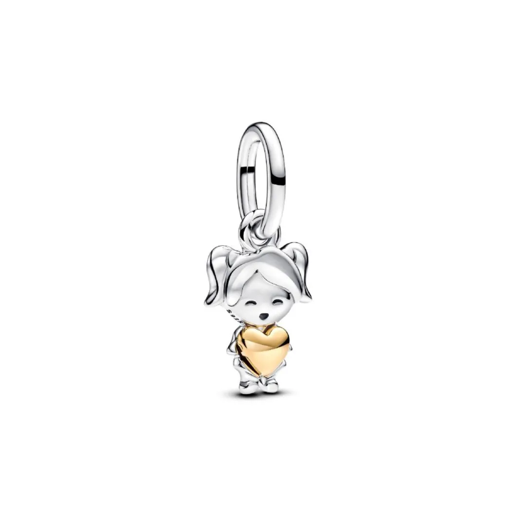 Pandora Charms<Charm Pendant Petite Fille Heureuse