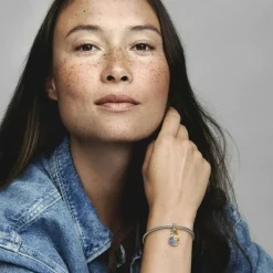 Pandora Charms<Charm Pendant Séparable Soleil et Lune Bimatière