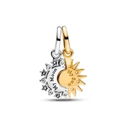 Pandora Charms<Charm Pendant Séparable Soleil et Lune