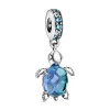 Pandora Charms<Charm Pendant Tortue de Mer en Verre de Murano Passions - Argent
