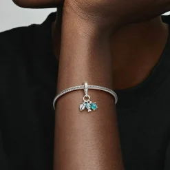 Pandora Charms<Charm Pendant Triple Poisson, Tortue de Mer et Conque -