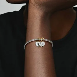 Pandora Charms<Charm Pendant Triple Séparable Amitié Bimatière