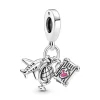 Pandora Charms<Charm Pendant Voyage Places - Argent