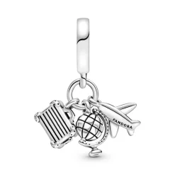 Pandora Charms<Charm Pendant Voyage Places - Argent