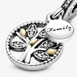 Pandora Charms<Charm pendentif arbre de vie scintillant Moments