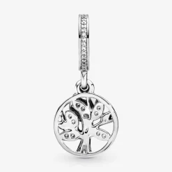 Pandora Charms<Charm pendentif arbre de vie scintillant Moments