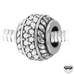 So Charm Bijoux Charms<Charm perle orné de cristaux de Bohème et acier par SC Crystal