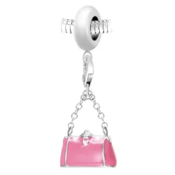 So Charm Bijoux Charms<Charm perle Sac à main rose par SC Crystal Paris®