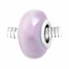So Charm Bijoux Charms<Charm perle verre nacré rose et acier par SC Crystal