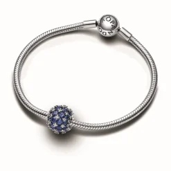 Pandora Charms<Charm Rond Pavé Scintillant - Moments