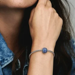 Pandora Charms<Charm Rond Pavé Scintillant - Moments