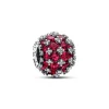 Pandora Charms<Charm Rose Rond Pavé Scintillant