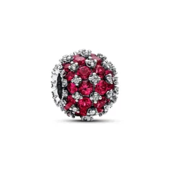 Pandora Charms<Charm Rose Rond Pavé Scintillant