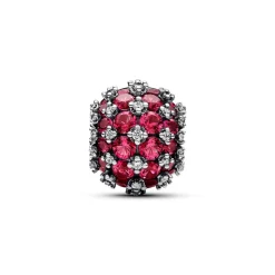Pandora Charms<Charm Rose Rond Pavé Scintillant