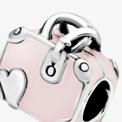 Pandora Charms<Charm Sac de Voyage Rose Moments