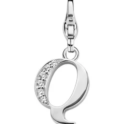Ti Sento Charms<Charm 8366LQ - Charm Lettre Q Bijoux Argent
