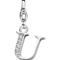 Ti Sento Charms<Charm 8366LU - Charm Lettre U Bijoux Argent