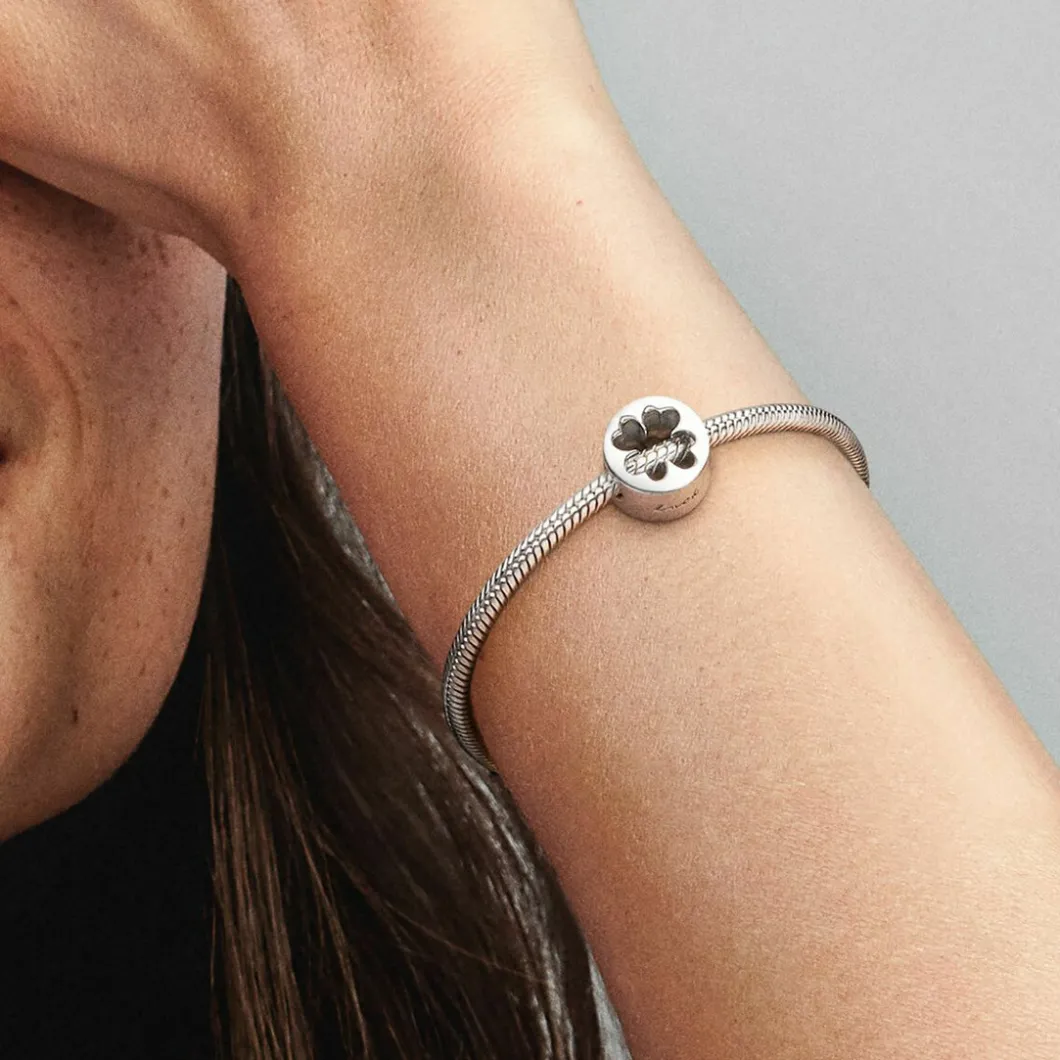 Pandora Charms<Charm Trèfle à Quatre Feuilles Chance & Courage Moments