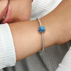 Pandora Charms<Charm Vague Bleue Moments