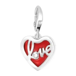 So Charm Bijoux Charms<Charms Et Perles So Charm - CH0384-ARGENT - Charm Love Coeur