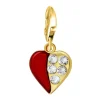 So Charm Bijoux Charms<Charms Et Perles So Charm - CH0385-DORE - Charm Coeur Rouge