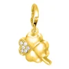 So Charm Bijoux Charms<Charms Et Perles So Charm - CH1005-DORE-BLANC - Charm Trèfle
