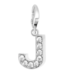 So Charm Bijoux Charms<Charms Et Perles So Charm - CH0023-ARGENT - Charm Lettre J