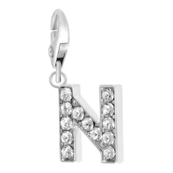 So Charm Bijoux Charms<Charms Et Perles So Charm - CH0027-ARGENT - Charm Lettre N