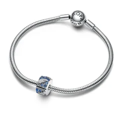 Pandora Charms<Charms Plume Recourbée et Pavé -