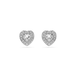Swarovski Boucles D'Oreilles<Clous d'oreilles Ariana Grande x , Tailles variées, Cœur, Blanches, Métal rhodié