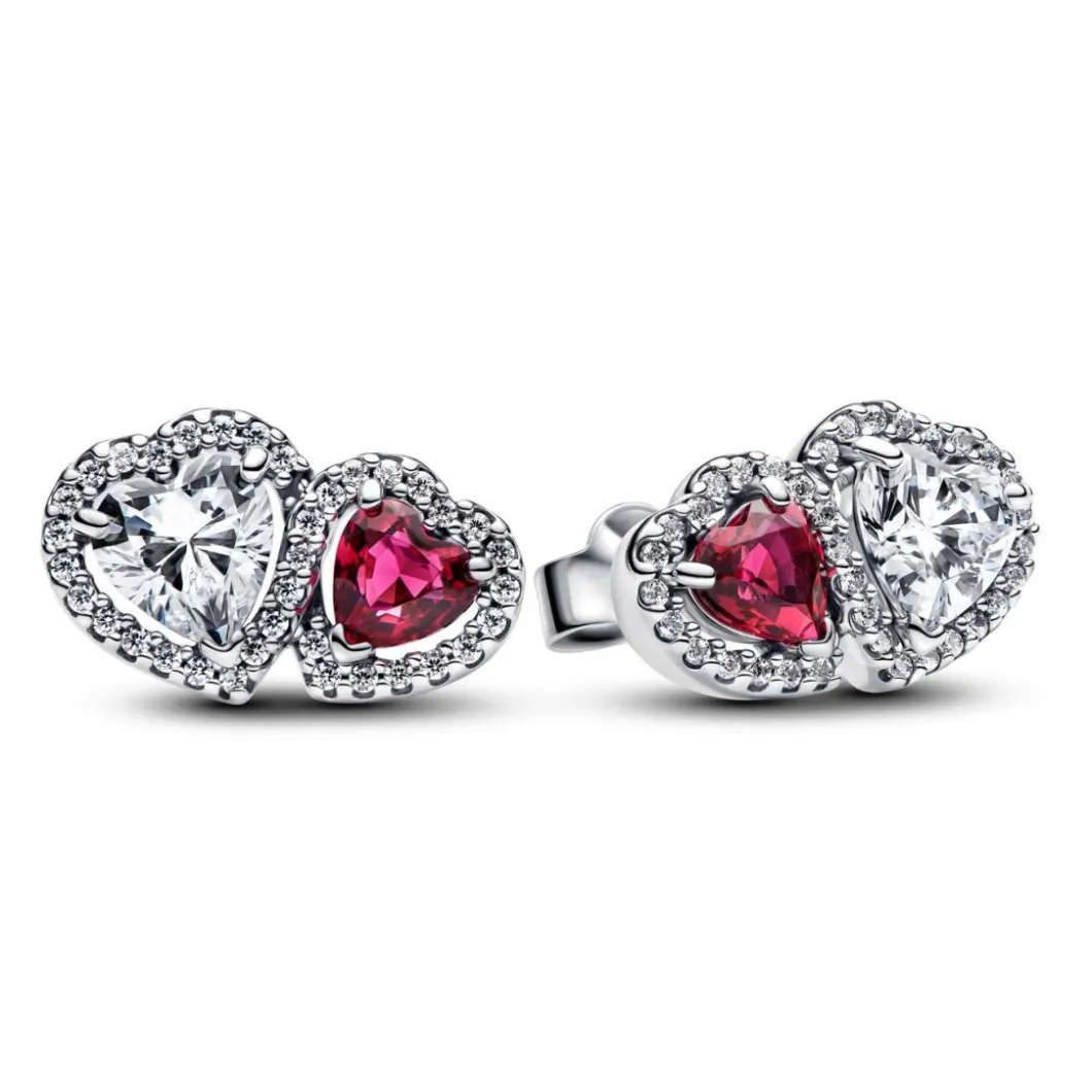 Pandora Boucles D'Oreilles<Clous d'Oreilles Cœurs Halo