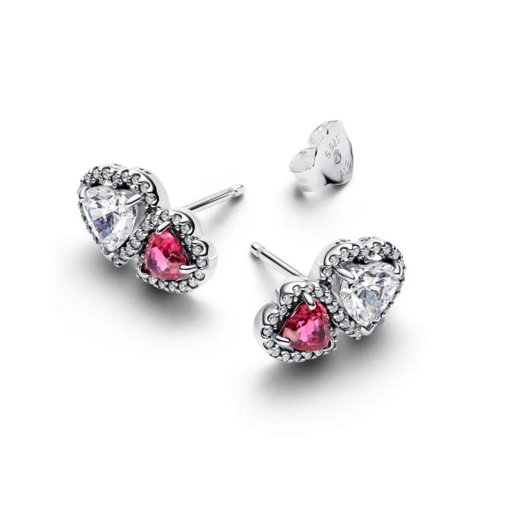 Pandora Boucles D'Oreilles<Clous d'Oreilles Cœurs Halo