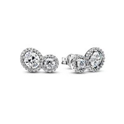 Pandora Boucles D'Oreilles<Clous d'Oreilles Halo Embrace