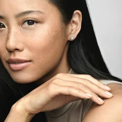 Pandora Boucles D'Oreilles<Clous d’oreilles rond scintillant Timeless