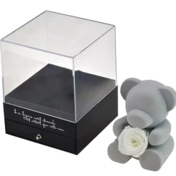 So Charm Montres Coffret<Coffret à bijoux Ourson et rose éternelle blanche - So Charm Noir