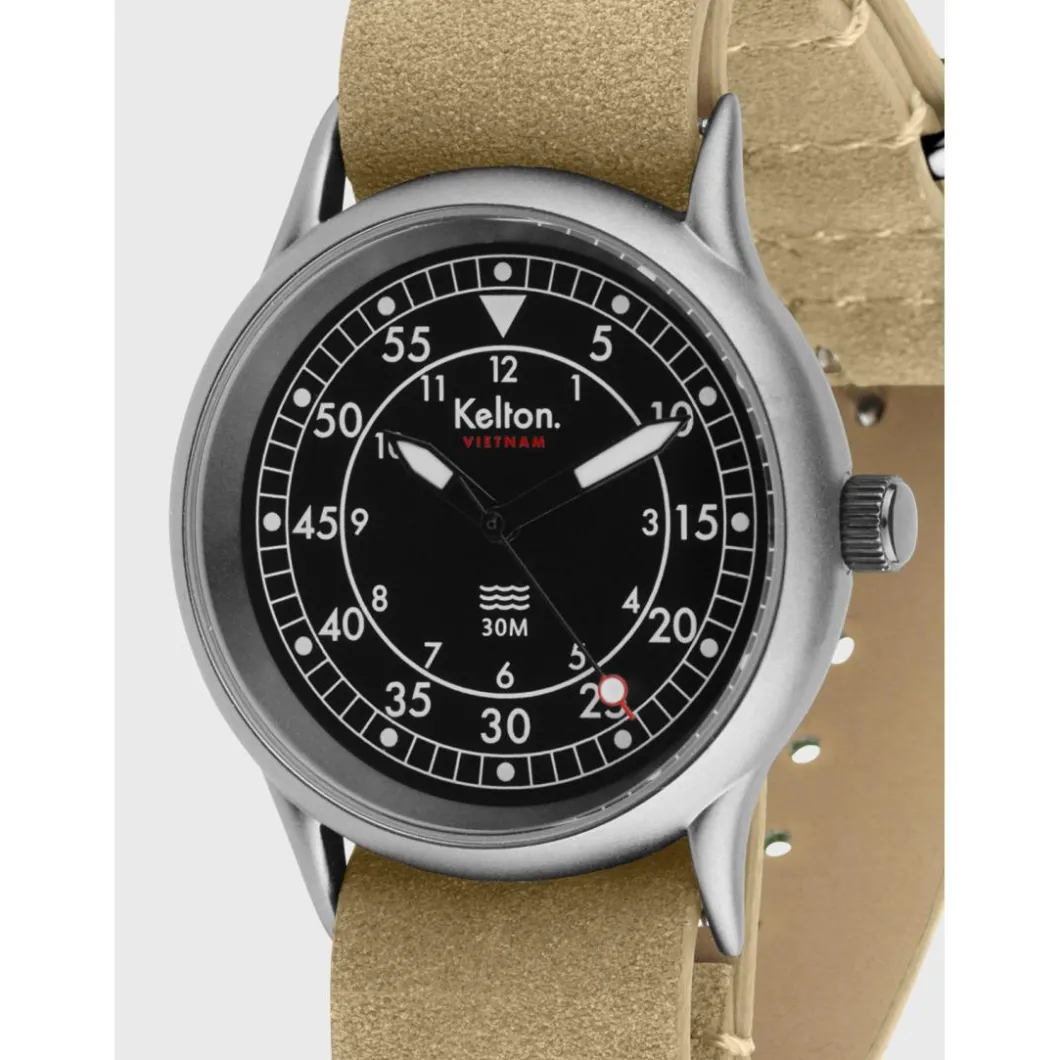 Kelton Montre Cuir<COFFRET : montre Vietnam 2 & second bracelet sable