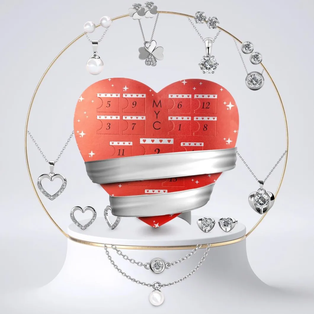 MYC-Paris Coffret<Coffret Cadeaux Cœur 14 Bijoux Finition Argentée